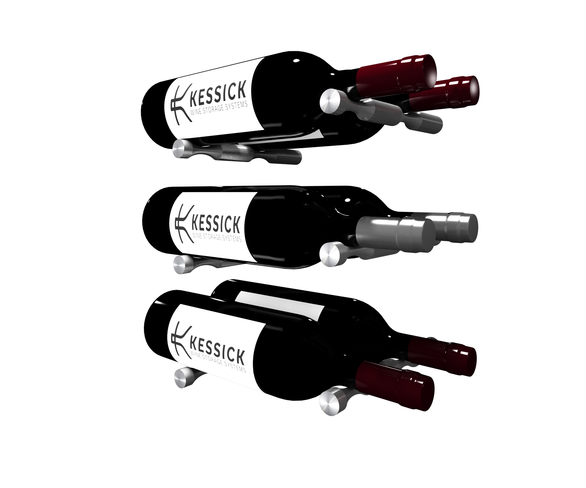 Wine Posts - 2 Bottles Deep - Sold in sets of 3 pairs (6 bottles)