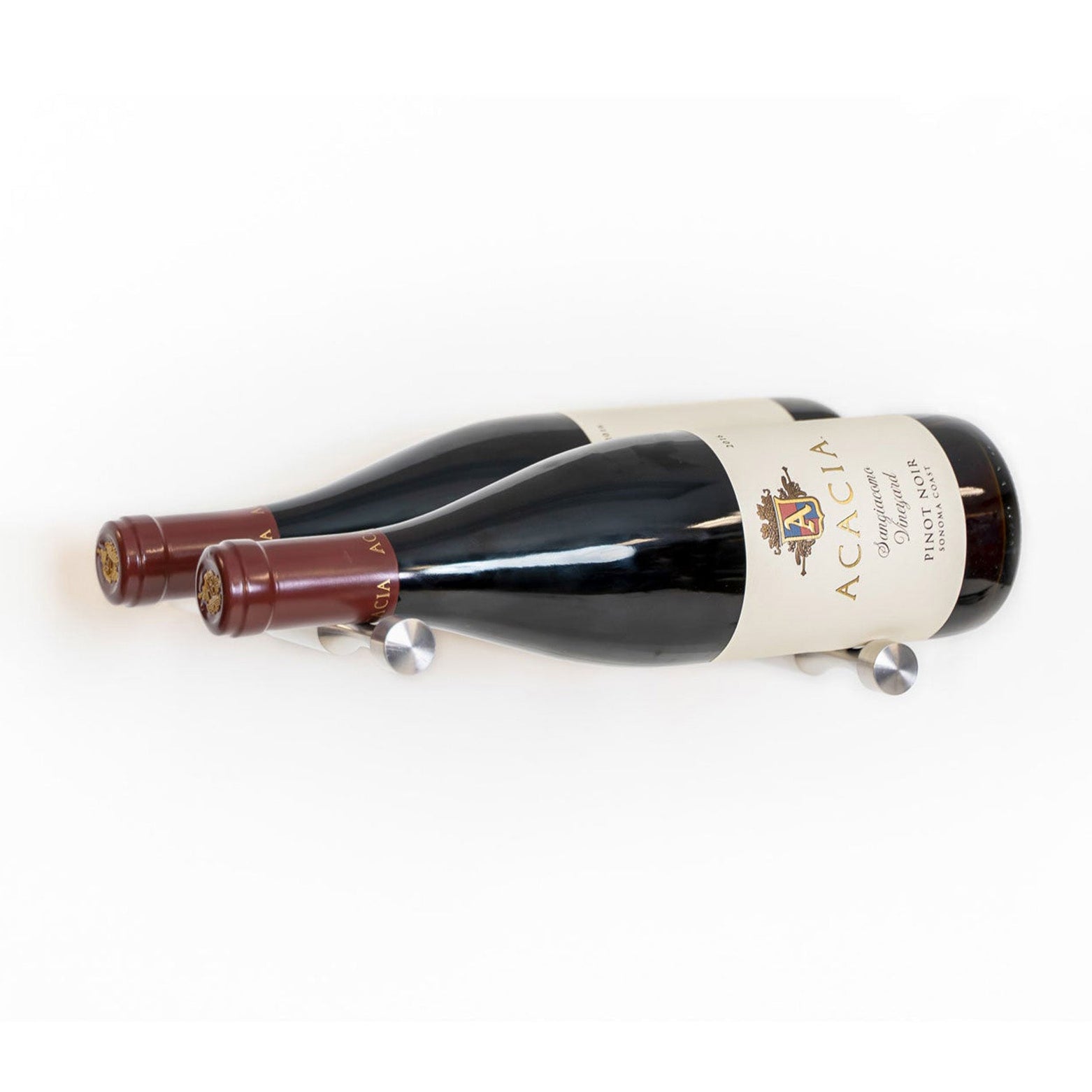 Wine Posts - Label View - 2 Bottles Deep - Wine as ArtWine HardwareWine HardwareSilver 2X Posts