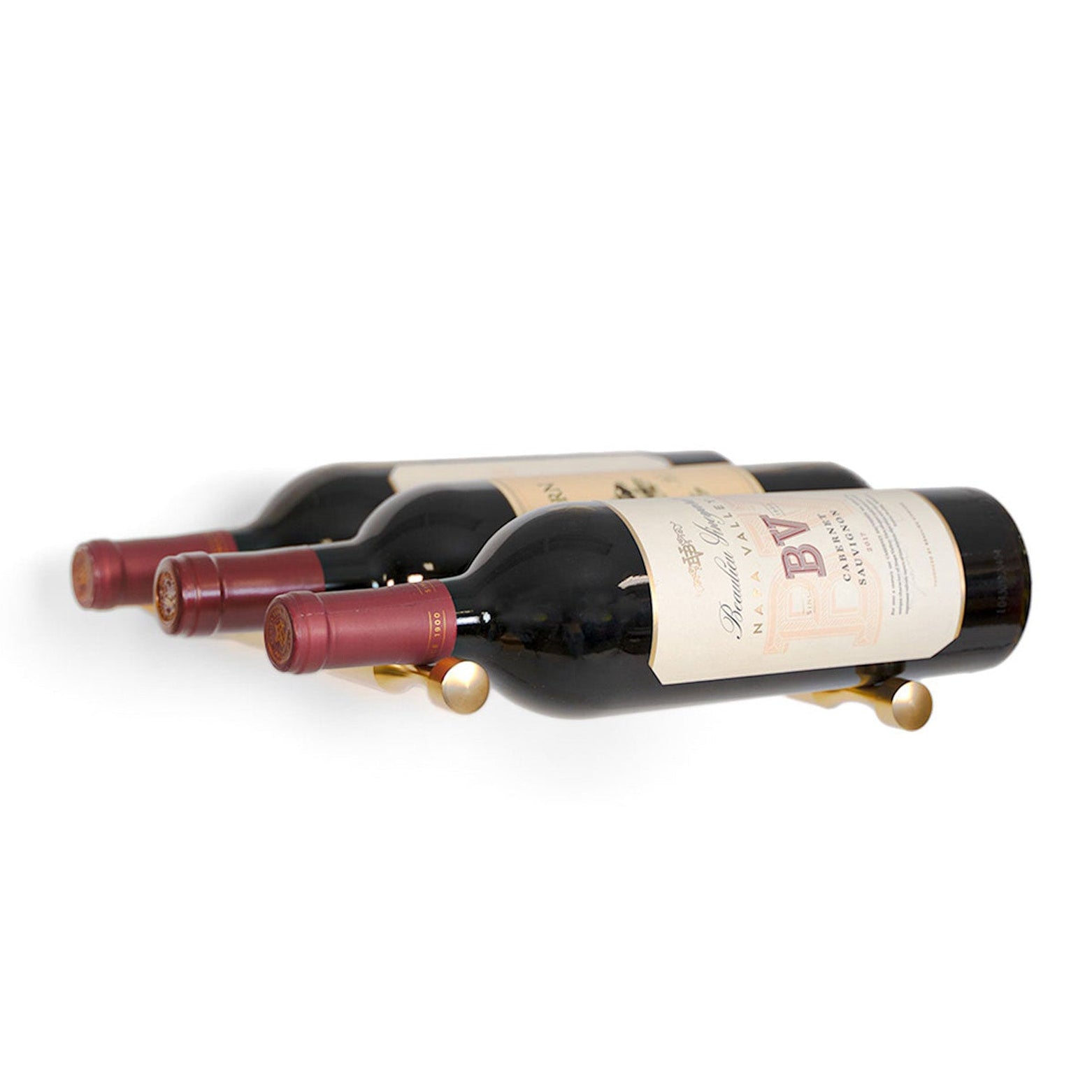 Wine Posts - Label View - 3 Bottles Deep - Wine as ArtWine HardwareWP810.2