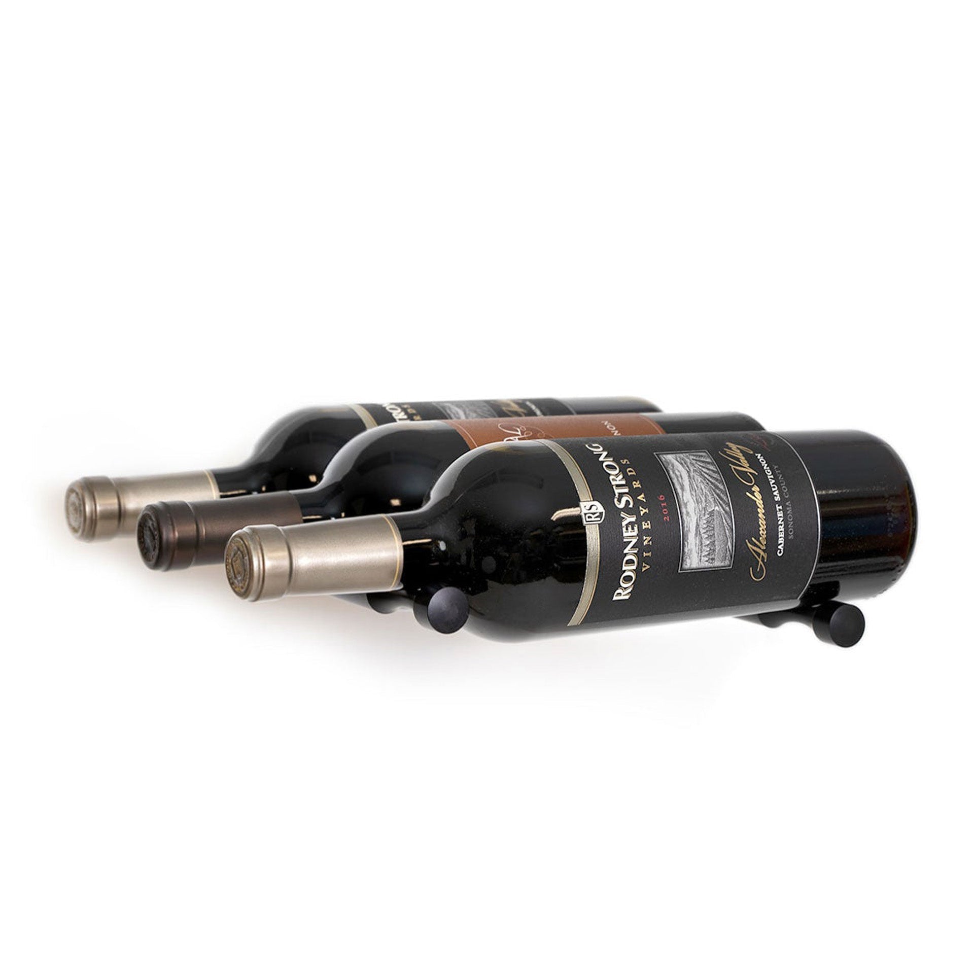 Wine Posts - Label View - 3 Bottles Deep - Wine as ArtWine HardwareWP310.2
